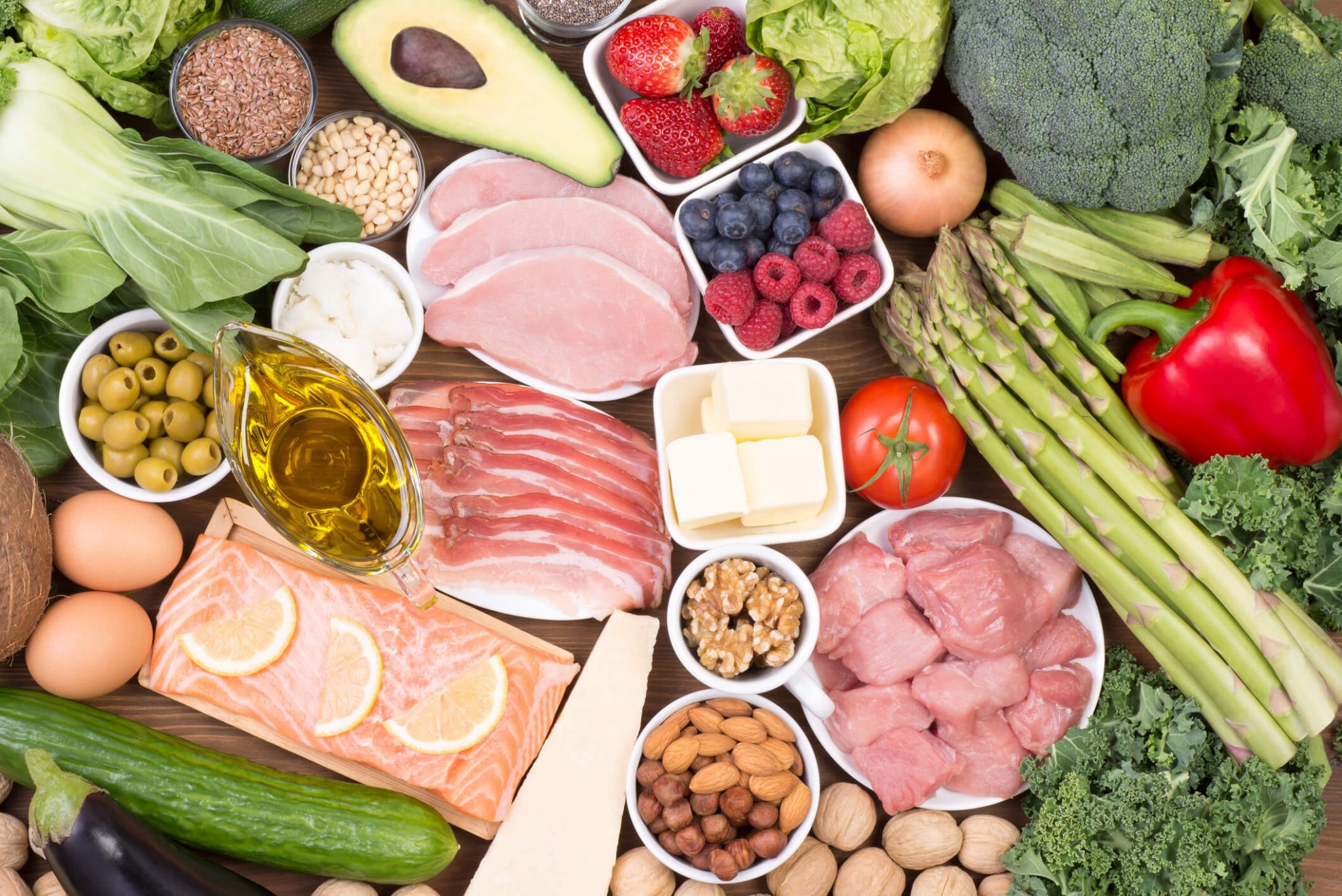 Alimentos para ingerir durante a dieta low carb