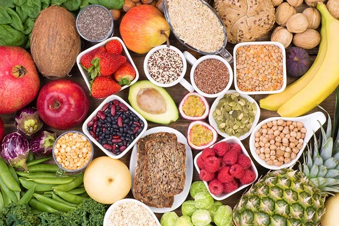 alimentos ricos em fibras