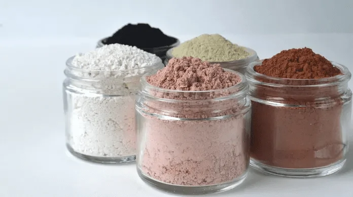 Argila para o curso de estética facial
