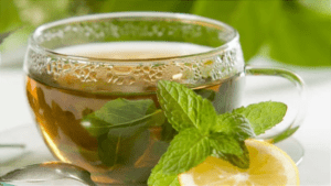 uma xícara com todos os benefícios do chá de boldo