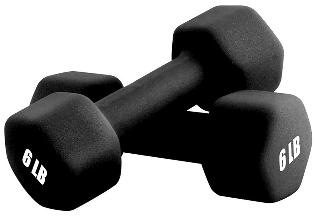 Treinar em casa com halteres