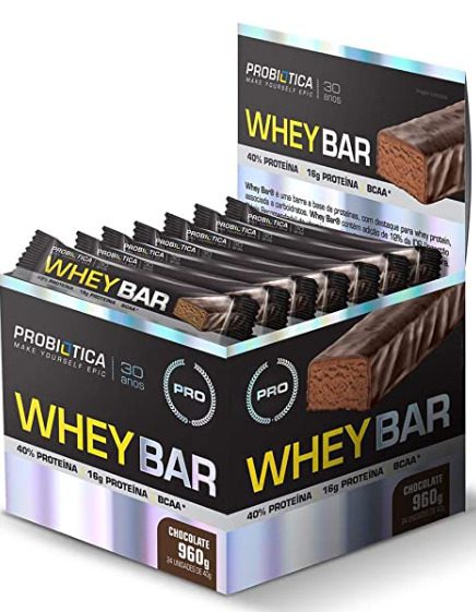 Caixa com melhor barra de proteína Whey