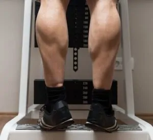 Pessoa treinando panturrilha