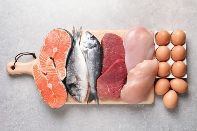 Diversas opções de alimentos ricos em vitamina b12