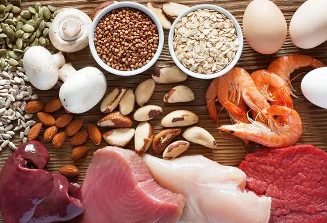 Opções de alimentos ricos em selênio