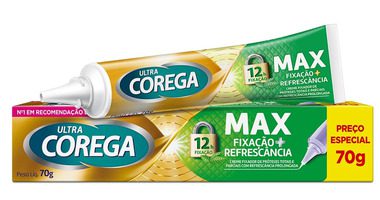 Fixador de dentadura corega
