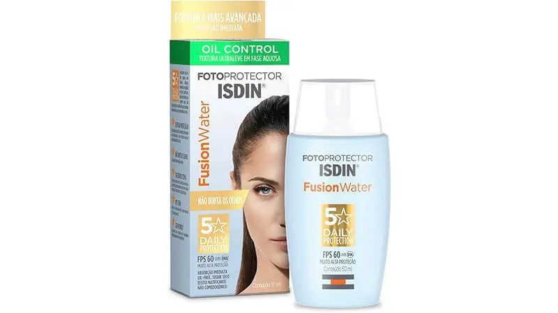 imagem com a embalagem do protetor solar da ISDIN