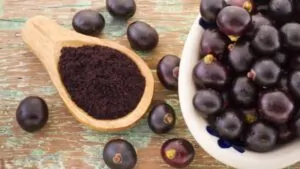 Imagem com o açaí moído