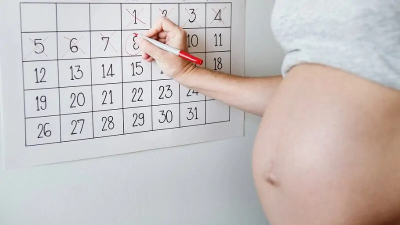 imagem de uma mulher conferindo a tabela gestacional