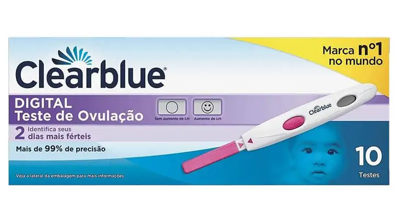 imagem da embalagem do produto teste de ovulação da clearblue