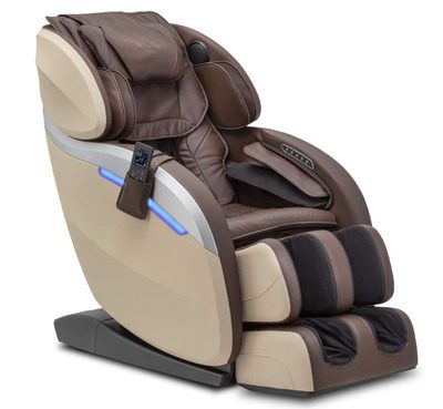 imagem de uma cadeira de massagem Paradise na cor bege e marrom