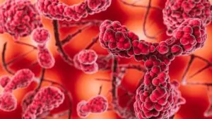 Imagem representando microorganismos do sangue, incluindo os eosinófilos