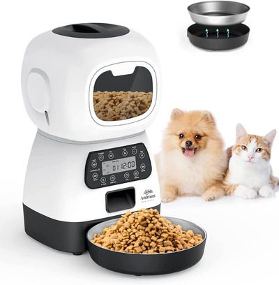 Alimentador automático cães gatos pets programável animus