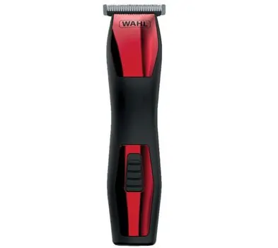 Aparador de barba vermelho e preto