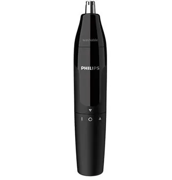 imagem de um aparador de pelos para nariz Philips na cor preta
