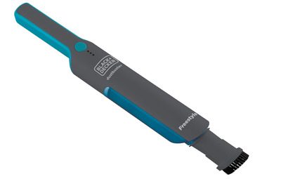 imagem de um aspirador de pó portátil para carros BLACK+DECKER APB8200 na cor cinza e azul