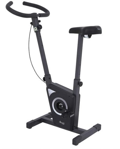 imagem de uma bicicleta ergométrica da Dream Fitness na cor preta