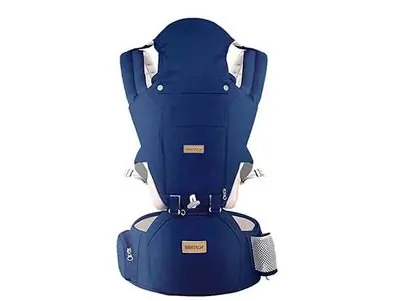 imagem de uma mochila canguru Brastoy na cor azul