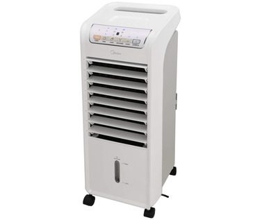 imagem de um climatizador de ar Midea na cor branca