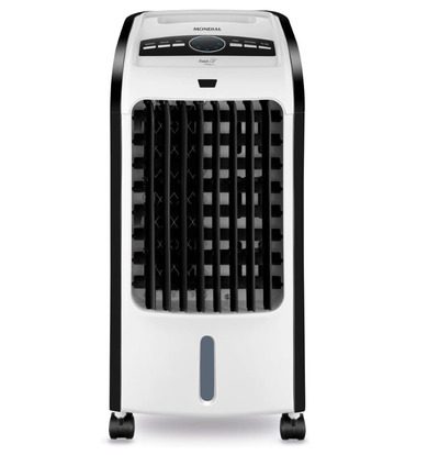 imagem de um climatizador de ar Mondial na cor branca com detalhes em preto