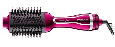 imagem de uma escova secadora Mondial na cor rosa