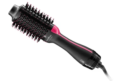 imagem de uma escova secadora Britânia na cor preta com detalhes em rosa