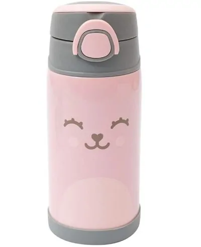 imagem de uma garrafa térmica da Buba na cor rosa
