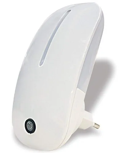 imagem de uma luz noturna de tomada oval Taschibra dentro do pacote