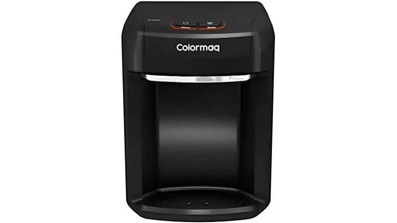 Purificador de Água Colormaq imagem de um purificador de água Colormaq eletrônico na cor preta