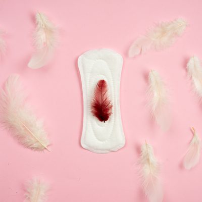 Fluxo menstrual no absorvente