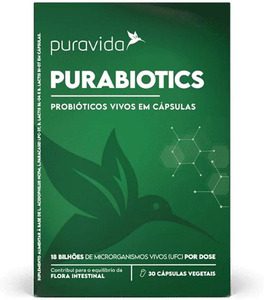 Probióticos em cápsulas, purabiotics