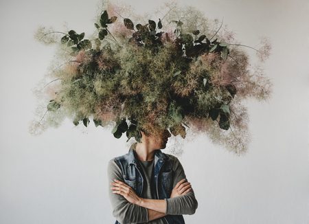 Homem preservando sua saúde mental