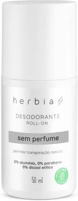desodorante sem álcool herbia