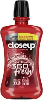 Enxaguante bucal sem álcool