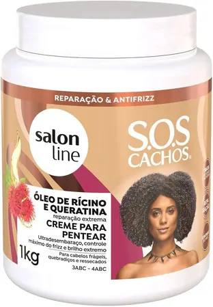 SOS cachos creme para pentear salão